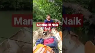 Perhatikan !!! baru lempar kail langsung dapat sambaran ikan 