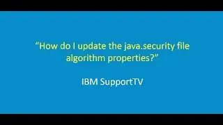 How do I update the 'java.security' file algorithm properties?