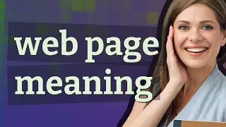 Web page | meaning of Web page