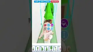 Adorable Little Girl Explores Room During Webcam Animation Recording