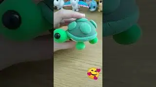 Черепаха адопт ми из пластилина 