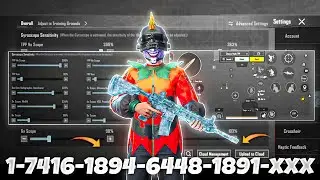 NEW UPDATE 3.4🔥BEST SENSITIVITY CODE + CONTROL SETTINGS BGMI/PUBG MOBILE
