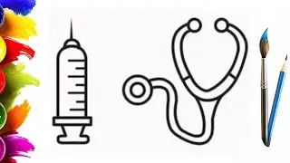 How to Draw a Doctor picture for Children / Easy Drawing Step by Step