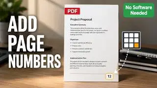 How to add Page Numbers to a PDF in 1 Minute — Free, No Software Needed (Phone, Windows & Mac)