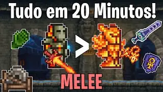 Guia PROGRESSÃO de MELEE em 20 MINUTOS! - Terraria Progressão para iniciantes.