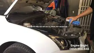 Xịt vệ sinh khoang máy ôtô, xe hơi với Engine Bright -