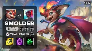 Smolder vs Yone Mid - KR Challenger - Patch 14.17 Season 14