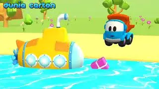 leo the trucks, bermain helikopter, naik perahu, bermain pesawat dan kapal selam for kids