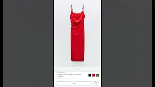 Zara red crepe dress with straps #trending #zarawomensfashion #reddresses #zara