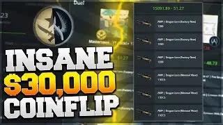 INSANE $30,000 COINFLIP BET!!! (CS GO Gambling)