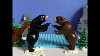 LEGO Short-Faced Bear vs Cave Bear