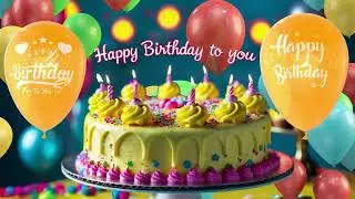 Happy Birthday Wishes with Cake & Beautiful Music 🎶