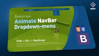 Animate NavBar Dropdown Menu - Bootstrap4