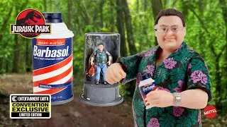 Convention Exclusive Jurassic Park Barbasol Nedry Action Figure and Talking Display!