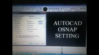 OSNAP SETTING AUTOCAD IN URDU