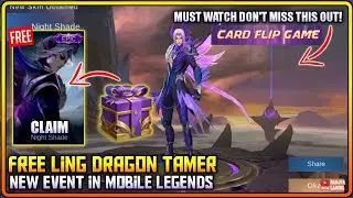 FREE LING DRAGON TAMER SKIN | NEW EVENT MLBB 2021