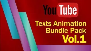 Texts Animation Bundle Pack Vol.1 After Effects Template With Tutorial