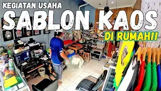 Cara Produksi Sablon Kaos Rumahan