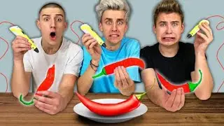 КТО ХУЖЕ НАРИСУЕТ 3D РУЧКОЙ, СЪЕСТ ЭТО ЧЕЛЛЕНДЖ!!! #А4 #ВладА4 #ВладБумага #ктохуже #челлендж