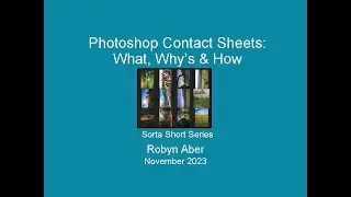 Photoshop Contact Sheets - The What, Why's & How's