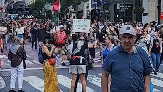 free Palestine protest in Manhattan