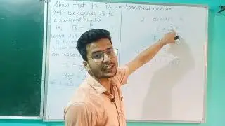 Show that √3 is an Irrational Number.|| Important for 10th Board