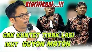 Klarifikasi Cak Percil  || KENAPA ? Cak  Kuntet  Tidak Lagi Ikut GUYON MATON