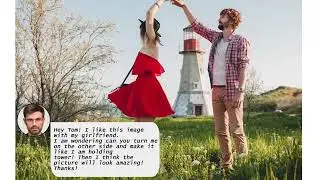Funny Photoshop Images Picture Troll 56 by Tom Can make - Can I hold Tower 🤣