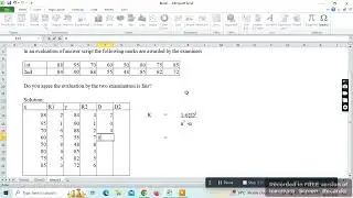 Calculate Rank correlation| Statistics