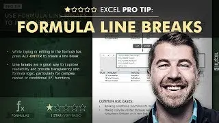 EXCEL PRO TIP: Formula Line Breaks