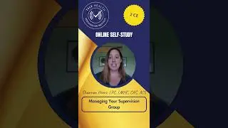 Managing Your Supervision Group