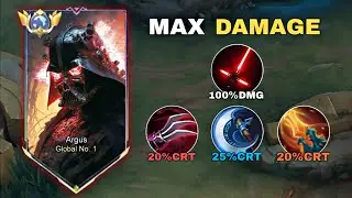 GLOBAL ARGUS NEW MAX DAMAGE BUILD AND EMBLEM! (critical chance abuse)