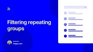Filtering Repeating Groups | Bubble.io Tutorial