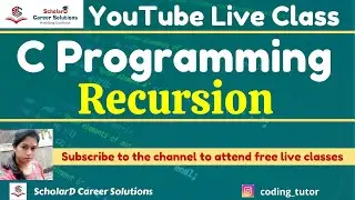 Recursion | C Programming for Beginners | Coding Simplified 