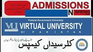 Virtual University Admissions 2023 | BS |B.ED | ADP |DIPLOMA |