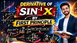 Differentiation from first principles(sin inverse x in hindi