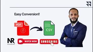 Convert Your PDF File Into CSV