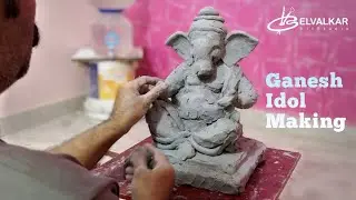 Ganesh idol making 2021 How to make full GANPATI from shadu mati clay! Learn easy Ganapati sculpture