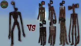 Siren Head v2 (GojiDraw) vs Other Different Siren Heads | Minecraft Bedrock | Mob Battle 