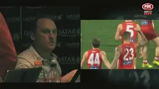 Coaches Box - Last 30 seconds of Sydney Swans v Essendon Bombers Round 14 2017