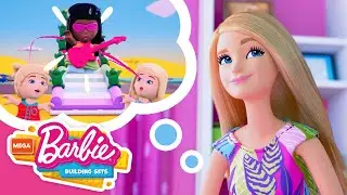 Barbie Россия | Музыкальная Водная Горка! | MEGA Building Adventures with Barbie +3