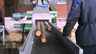 Барабанная рубительная машина БРМ (3 бревна)