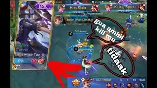 MABAR BARENG ADEKNYA NOOBQUEEN!! CURI SEMUA KILL NYA - Mobile Legends