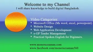 Web Developer | Moneruzzaman | Introduction