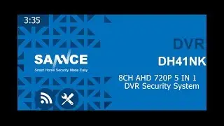 SANNCE 8CH AHD 5 IN 1 Security DVR System DH41NK + 14BW