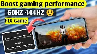 Enable 144HZ Refresh Rate + Max CPU Performance  On Any Android Device Without Root | Overclock Game