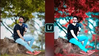 Lightroom Red Blue Effect Photo Editing | Lightroom Mobile Photo Editing Tutorial || Nk Editing ||