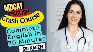 MDCAT 2024 English Crash Course | Complete MDCAT English in 70 Minutes