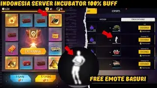 Indonesia Server Free Emote & Incubator 100% Luck 🔥 ff indonesia server new event today 🎯
