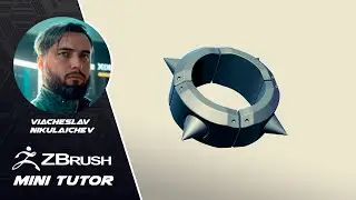 Zbrush mini tutorial / Iron bracelet from Overwatch
